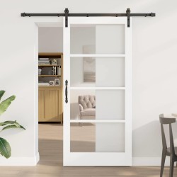 Csúszó ajtó orkdal fehér és fekete 93 x 202 cm