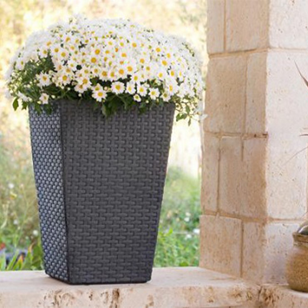 Rattan planter S virágtartó grafit Rattan planter S virágtartó grafit