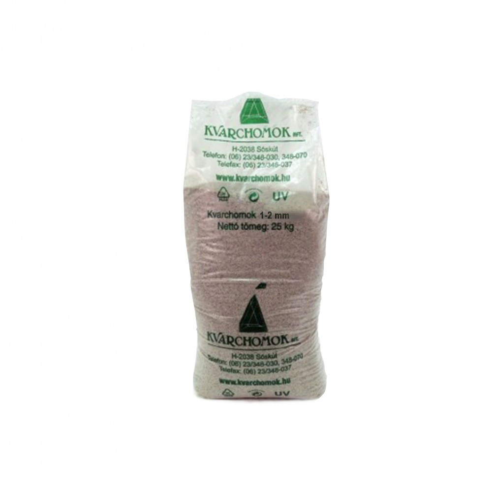 Kvarchomok, 1-2 mm homokszűrős vízforgatóhoz 25 kg Kvarchomok, 1-2 mm homokszűrős vízforgatóhoz 25 kg