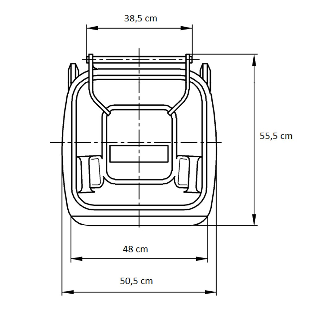 Hulladéktároló 120L SÁRGA Hulladéktároló 120L SÁRGA